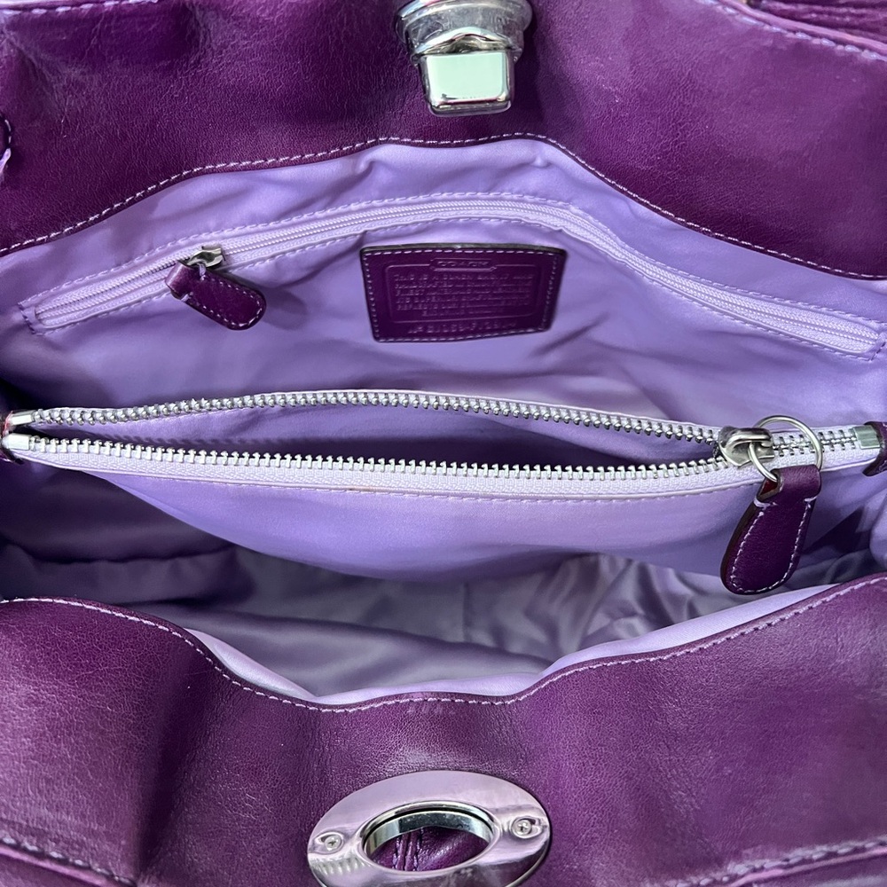 Coach Garnet Purple Shoulder Bag - Picture 3 of 4